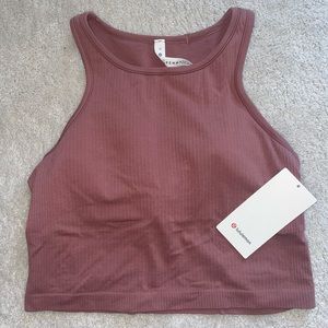 NWT Lululemon Ebb to Street Cropped Tank Top